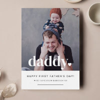 Daddy Heart - Tarjeta fotográfica del Día del Prim