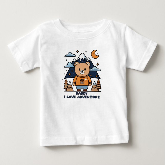 DADDY, ME ENCANTA LA CAMISA DE AVENTURA PARA BEBÉ (Anverso)