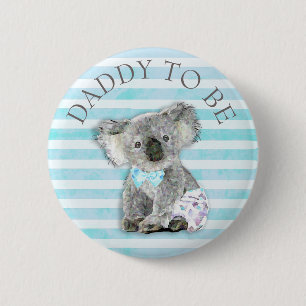 DADDY para ser Baby Shower botón Koala Bear Them