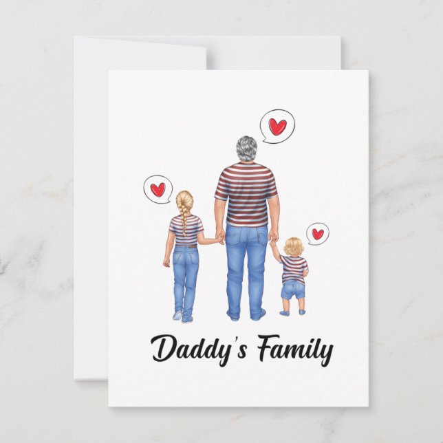 Daddys Prince Boy Princesa Chica Amor familiar (Anverso)