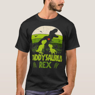 Daddysaurus Re 2 Niños Camiseta De Amanecer Para L
