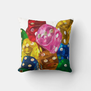 Dados coloridos 2 almohada lateral