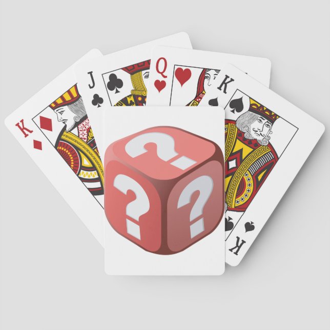 Dados con los naipes de los signos de (Reverso)