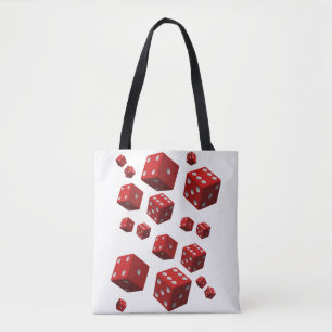 dados rojos de la bolsa de puntas