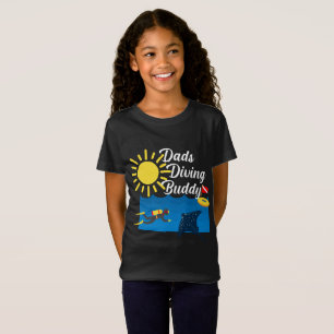 Dads Diving Buddy Design - Chica Fine Jersey T-Sh