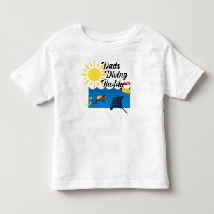 Dads Diving Buddy Design - Toddler Fine Jersey T-S