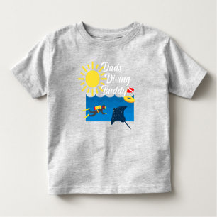 Dads Diving Buddy Design - Toddler Fine Jersey T-S