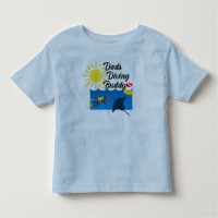 Dads Diving Buddy Design - Toddler Fine Jersey T-S