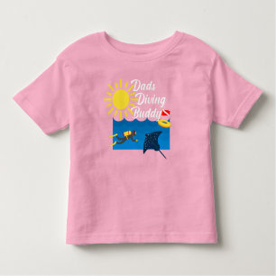 Dads Diving Buddy Design - Toddler Fine Jersey T-S