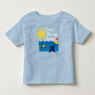 Dads Diving Buddy Design - Toddler Fine Jersey T-S