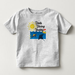 Dads Diving Buddy Design - Toddler Fine Jersey T-S