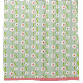 Daffodils en una cortina de ducha