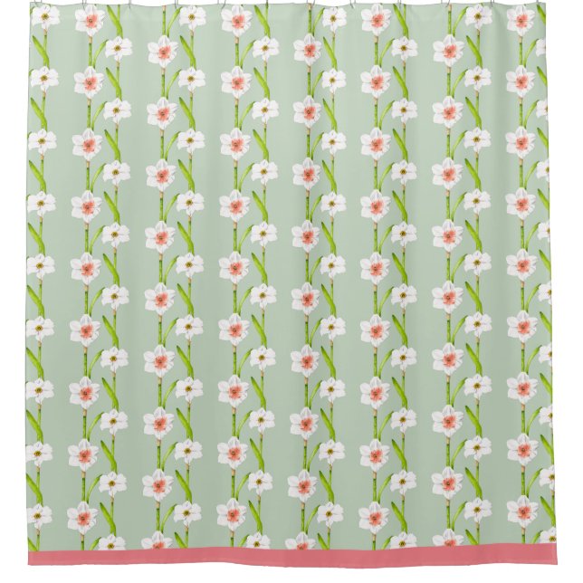 Daffodils en una cortina de ducha (Anverso)