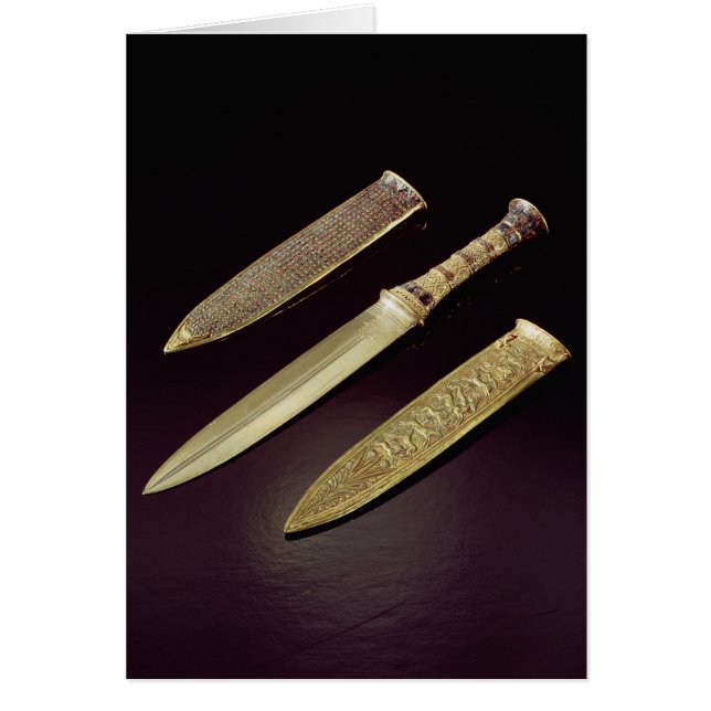 Daga y envoltura del oro (Frente)