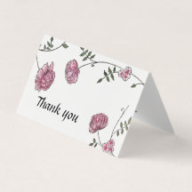 Dahlia Boda tarjetas de agradecimiento