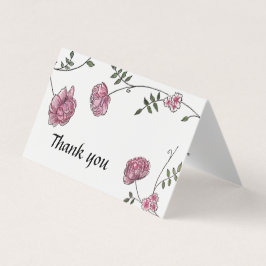 Dahlia Boda tarjetas de agradecimiento