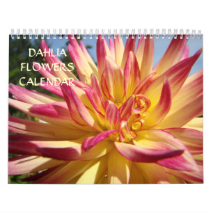 Dahlia Flowers Calendario de Office Vacaciones