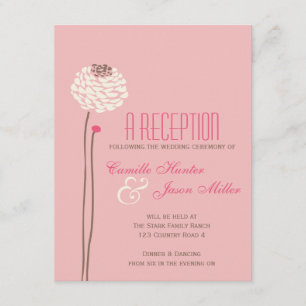 Dahlia Simple - Recepción Vintage Rosa y Marrón