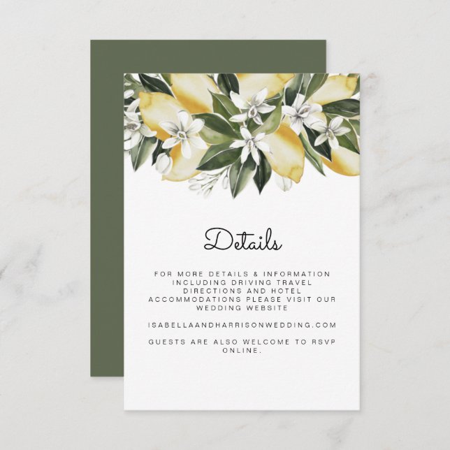 Dahlia - Tarjeta de detalles de frutas del jardín  (Anverso / Reverso)