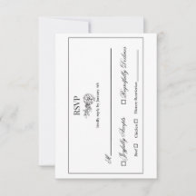 Dahlia Wreath RSVP Card