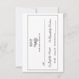 Dahlia Wreath RSVP Card