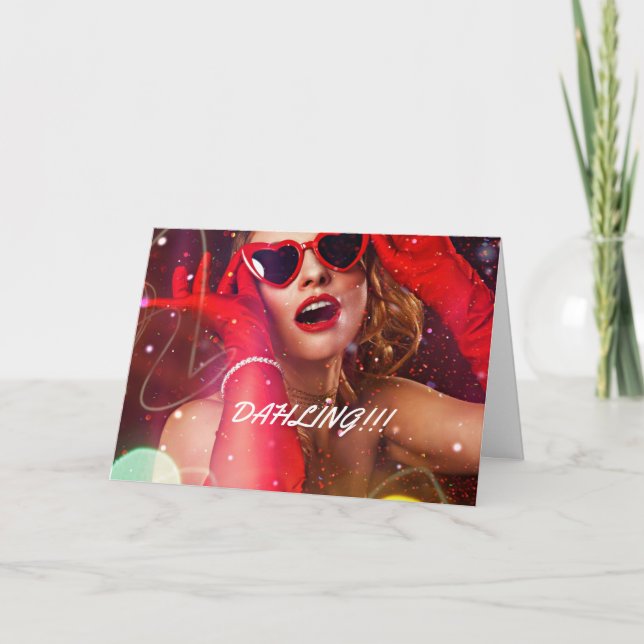 DAHLING - TARJETA DE CUMPLEAÑOS (Anverso)