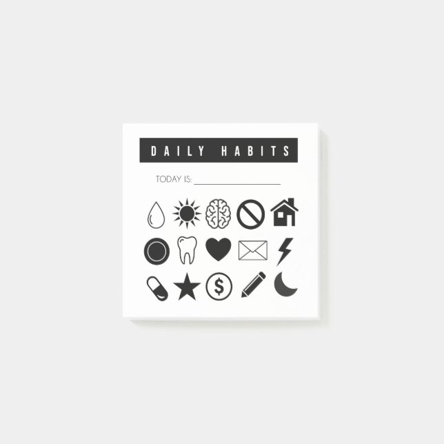 Daily Habit Tracker publica sus notas posteriores  (Anverso)