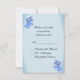 Dainty Blue Boda Bells RSVP
