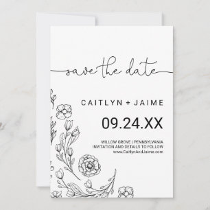 Dainty Elegance Guardar la tarjeta de fecha