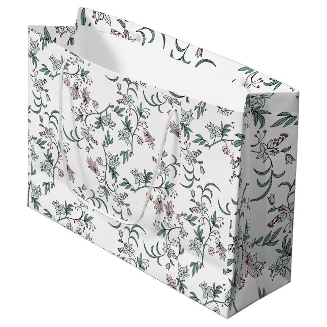 Dainty Floral Gift Tote Gran Bolsa de Regalo (Angulo Anverso)