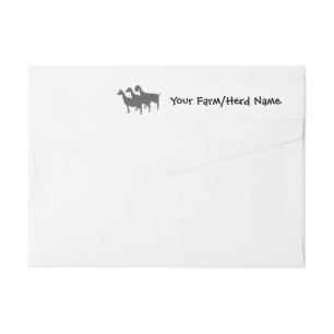 Dairy Goats Your Farm Name Wrap Alrededor