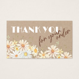 Daisidades acuarelas en la tarjeta de descuento de