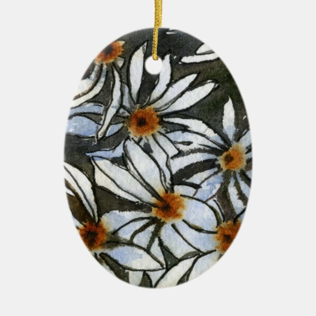 "Daisies #2" Ornamento floral (Frente)