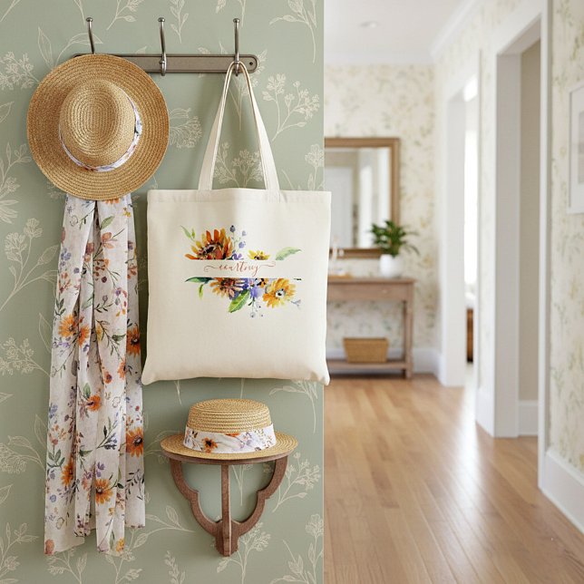 Daisies acuarelas personalizadas para la bolsa de  (Subido por el creador)