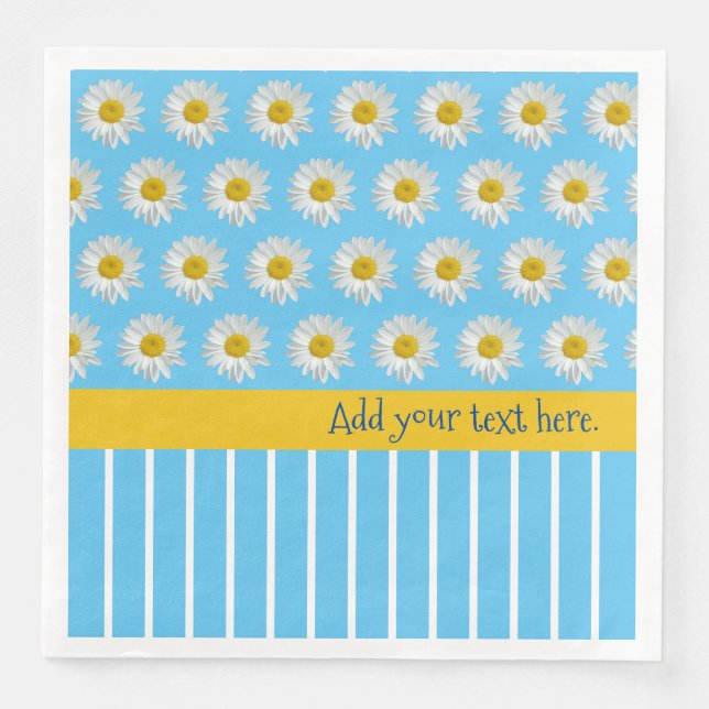 Daisies de verano y servilleta de papel Guay Strip (Anverso)