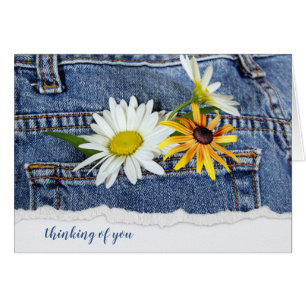 Daisies en Blue Jean Pocket
