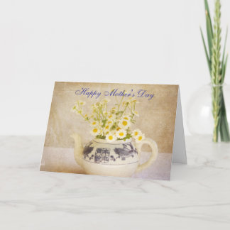 Daisies en una tarjeta del Día de la Madre en Tete