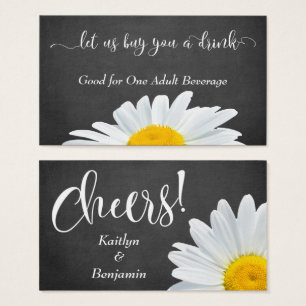 Daisies, Escritura Blanca y Pizarra   Boletos de B