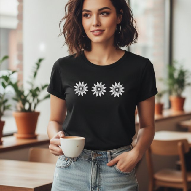 Daisies Flower Tshirt Flowers, Women's Oversized (Subido por el creador)