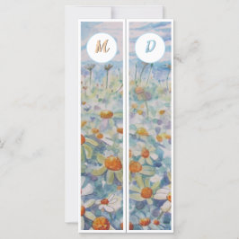 Daisies monogramados Dos marcadores
