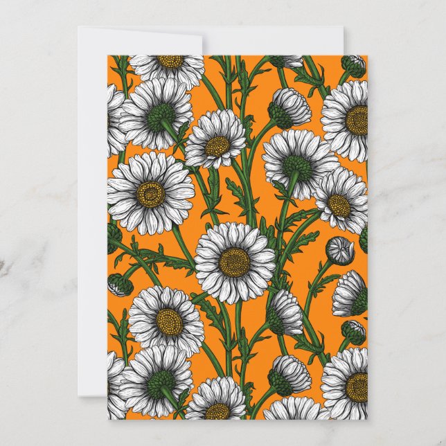 Daisies on naranja (Anverso)