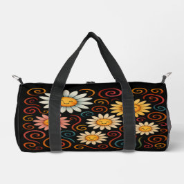 Daisies sonrientes y Bolsa de Duffle Swirls