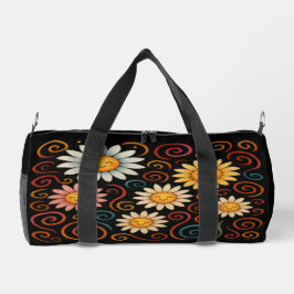 Daisies sonrientes y Bolsa de Duffle Swirls