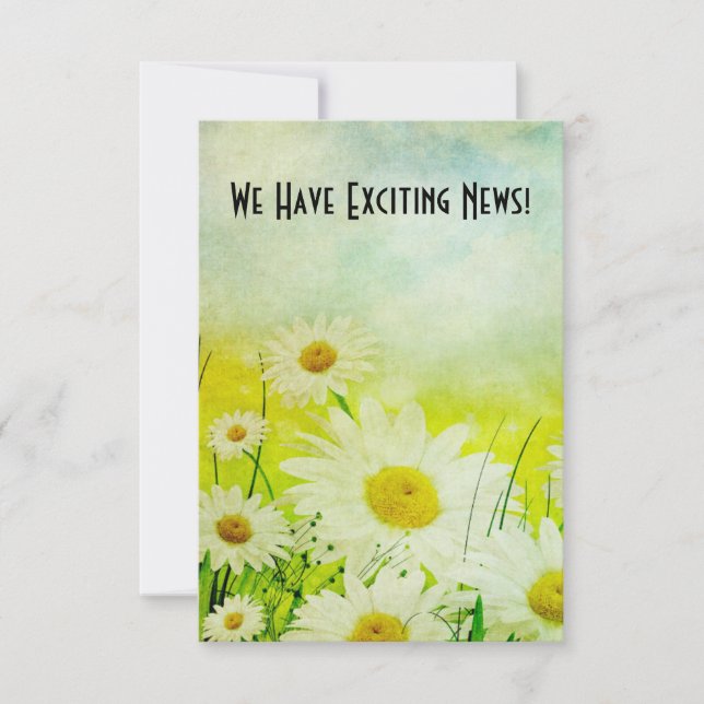 Daisies Vintage Guardar La Fecha (Anverso)