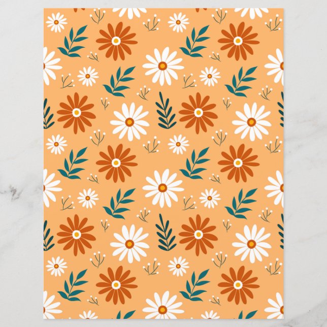 Daisies y hojas (Anverso)