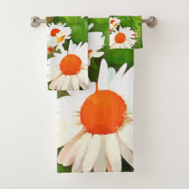 Daisitas de los Jardínes Blancos Brillantes y Colo