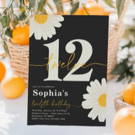 Daisy 12ª Invitación de cumpleaños