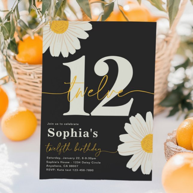 Daisy 12ª Invitación de cumpleaños (Subido por el creador)