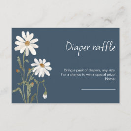 Daisy acuarela flor de agua tarjeta de ducha bebé