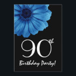Daisy azul de la plantilla de cumpleaños número 90<br><div class="desc">Este diseño de margarita azul es una manera bonito y elegante de invitar a la gente a una fiesta de cumpleaños número 90. Todo el texto es totalmente personalizable. Puede experimentar con diferentes tipos de papel haciendo clic en la pestaña "Opciones de invitación" en la esquina superior derecha. Aunque este...</div>